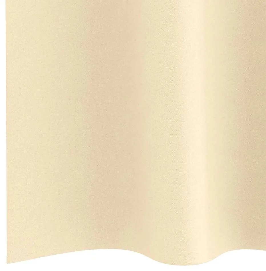 Cortinas com cortinas 2 pcs Creme 140 x 140 cm Poliéster