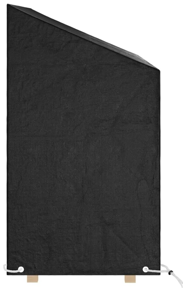 Capas p/ banco jardim 2 pcs 8 ilhós 130x70x70/88 cm polietileno