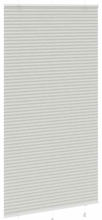 Cinzento Luz Plissada Cega 110x200 cm Largura Tecido 109,4cm