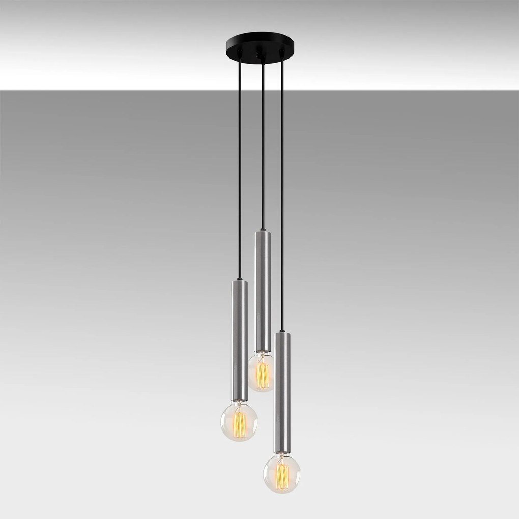 Chandelier Tempo – Prateado – 22 x 22 cm