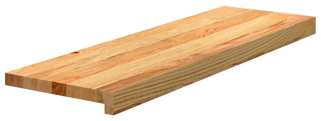Tapetes de escada 4 pcs 80x30x2 cm carvalho castanho-claro