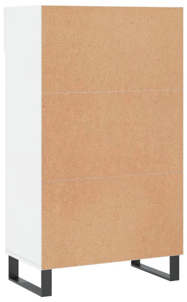 Sapateira 60x35x105 cm derivados de madeira branco brilhante