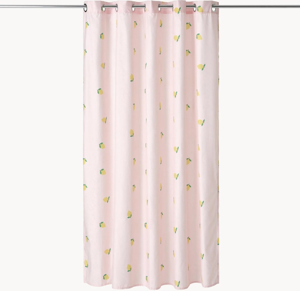 Cortina de duche com padrão resistente à água Lemon