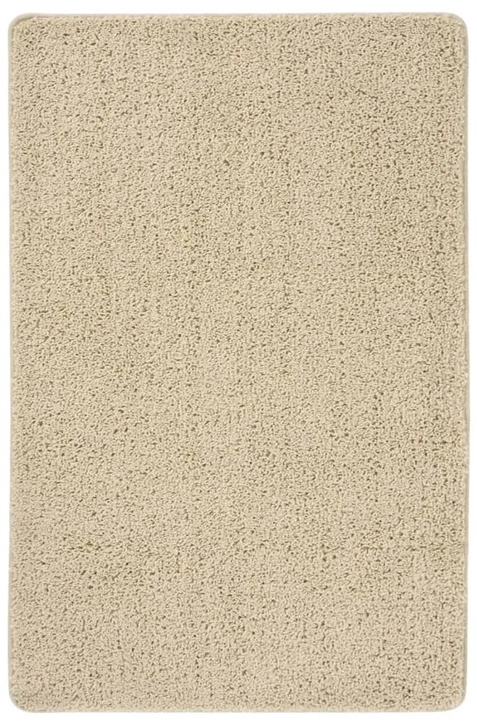 Tapete shaggy 200x290 cm antiderrapante cor creme