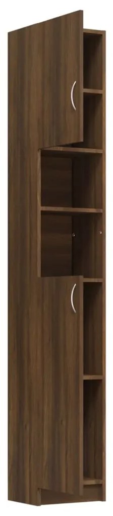 Armário Alto Loony de 190cm - Nogueira - Design Moderno
