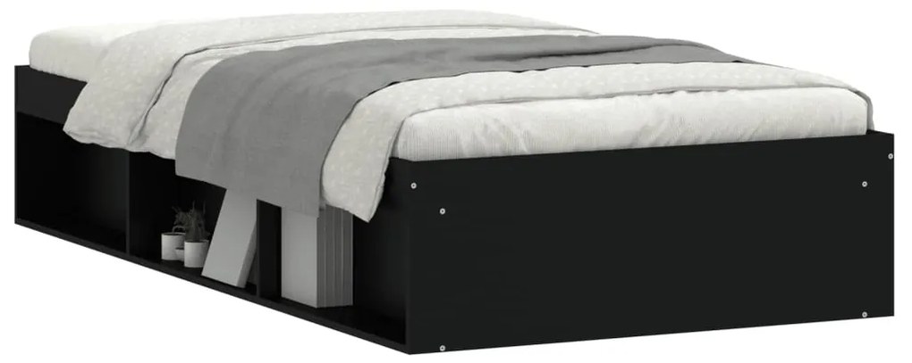 Estrutura de cama 90x190 cm preto