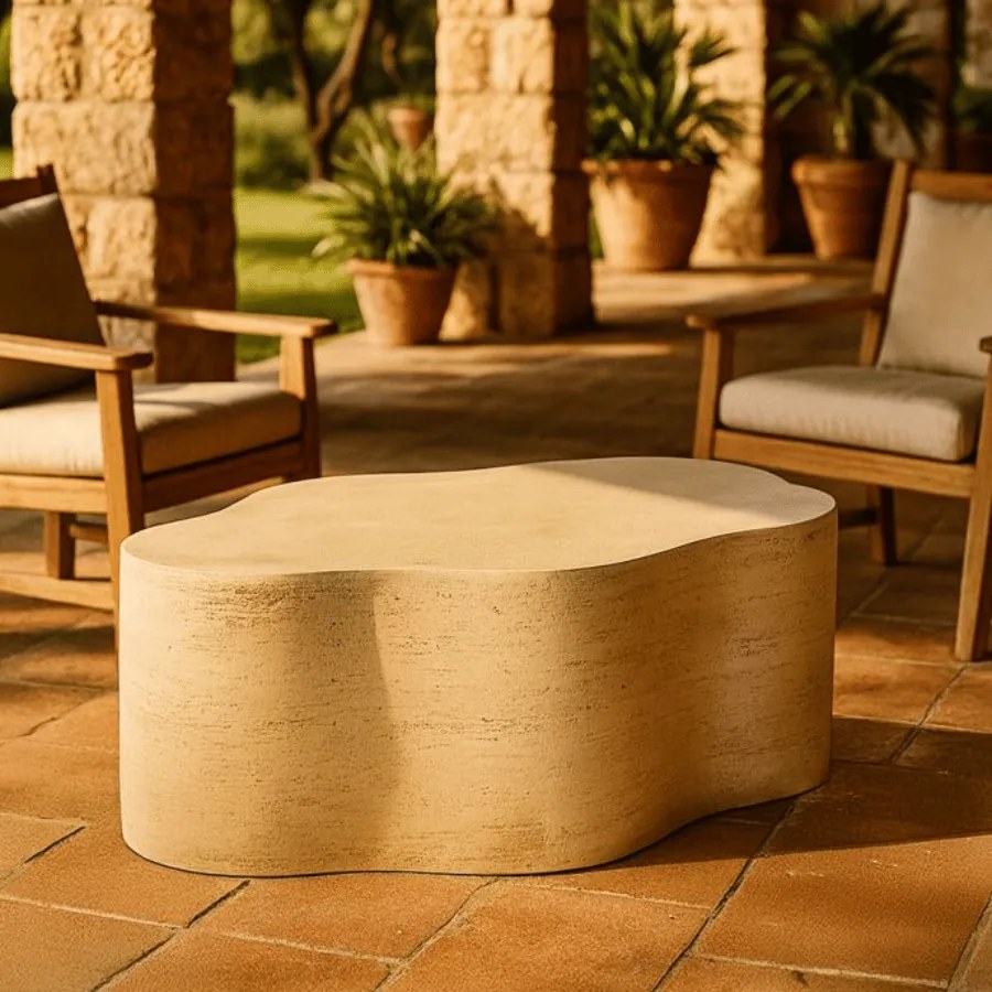 MESA DE CENTRO CLOUD 92,5X54,8X40 CM CREME