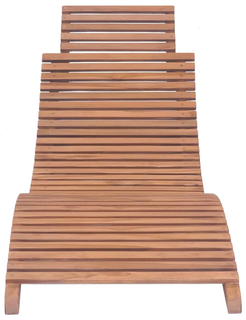 Espreguiçadeiras dobráveis 2 pcs madeira de teca maciça