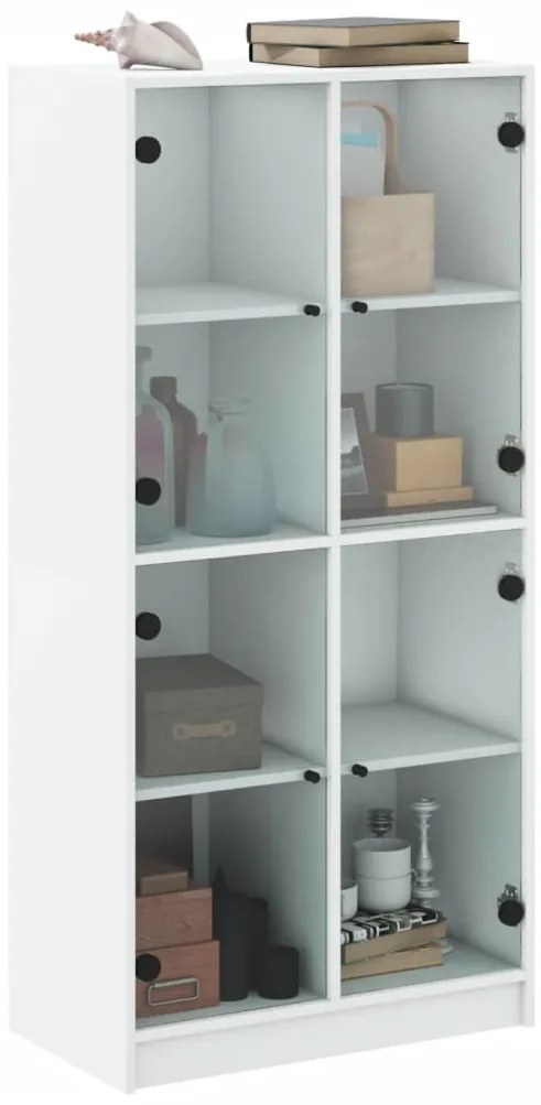 Armário alto c/ portas 68x37x142 cm derivados de madeira branco