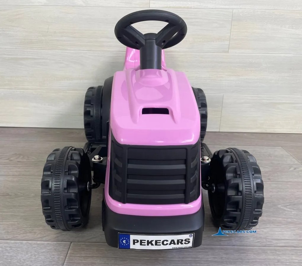 Trator infantil eletrico Peketrac 4000 6V Rosa