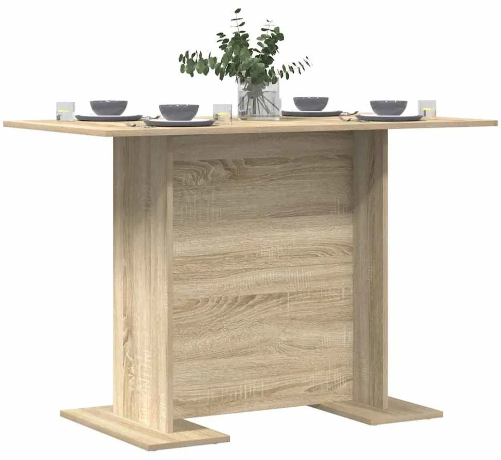 Mesa de Jantar vidaXL Sonoma Carvalho 110x60x75 cm Madeira Engenharia