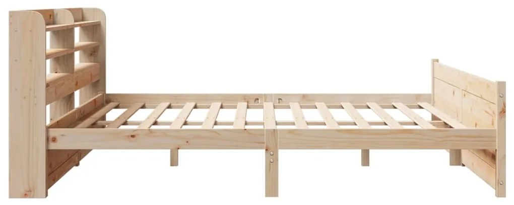 Estrutura de cama com cabeceira 180x200 cm pinho maciço