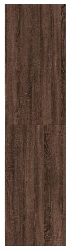Roupeiro 80x50x200 cm derivados de madeira carvalho castanho