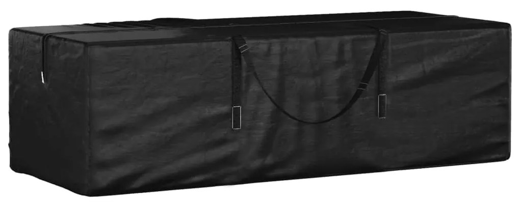 Saco arrumação p/ almofadões jardim 135x40x55 polietileno preto