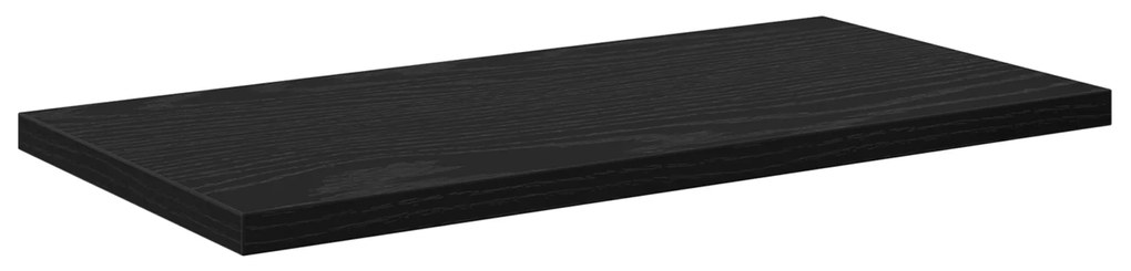 Prateleiras Montadas na Parede Carvalho Preto MDF 40 x 20 x 1.5 cm