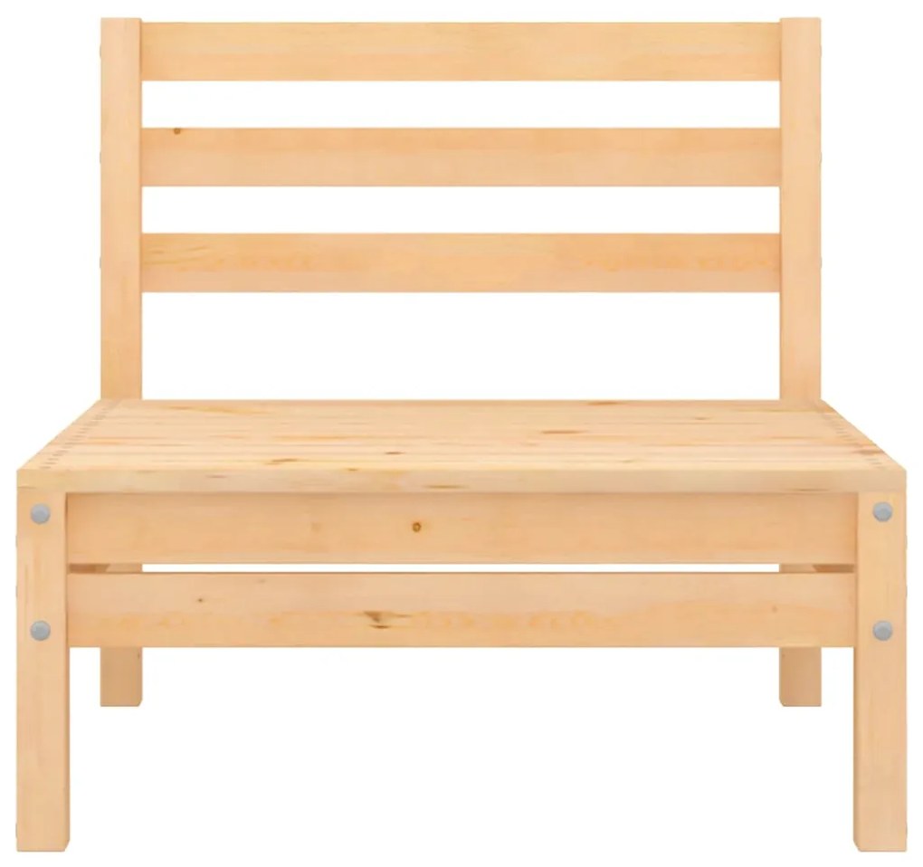Sofás de centro para jardim 4 pcs madeira de pinho maciça