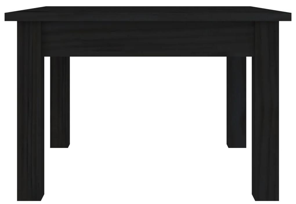 Mesa de centro 45x45x30 cm pinho maciço preto