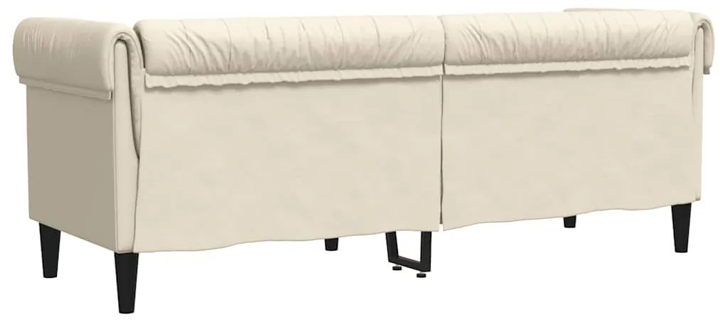 Sofá chesterfield 3 lugares linho