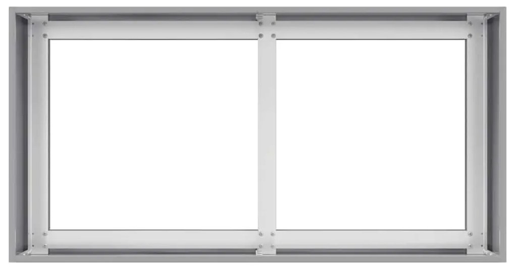 Planter 80x40x40 cm aço galvanizado