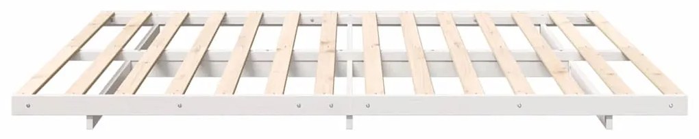 Estrutura de cama de chão Branco 180 x 220 cm