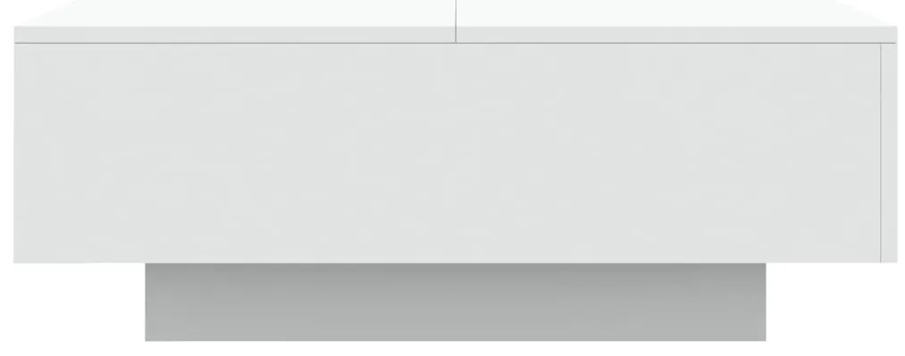 Mesa de centro com luzes LED 80x80x31cm branco