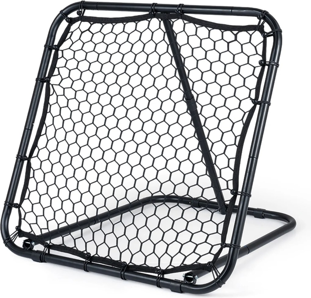 Baliza de Ressalto para Futebol, 101 x 96 x 101 cm, Inclinação Ajustável em 7 Níveis, Preto