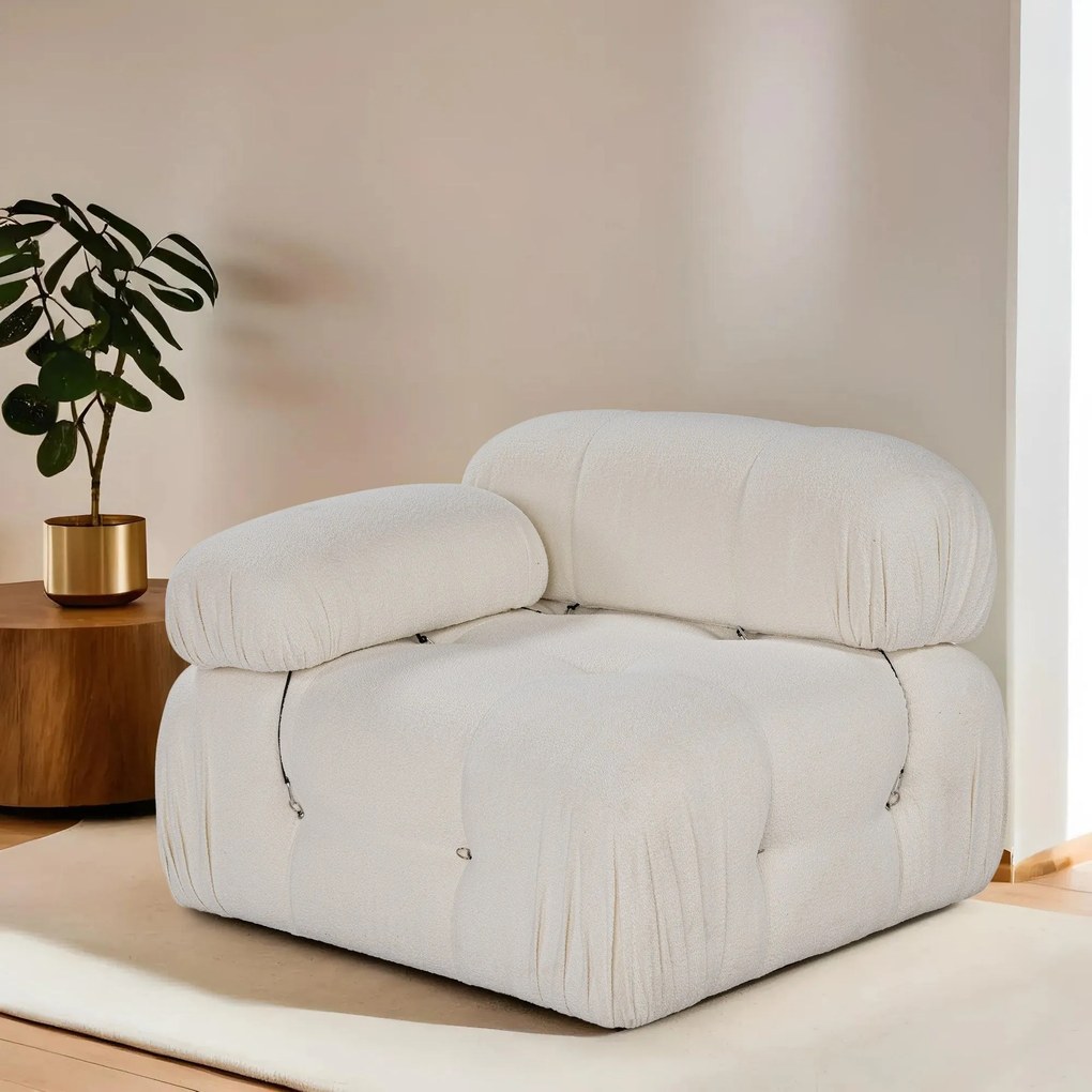 Sofá de 1 Lugar Bubble – Branco – 95x95x75 cm