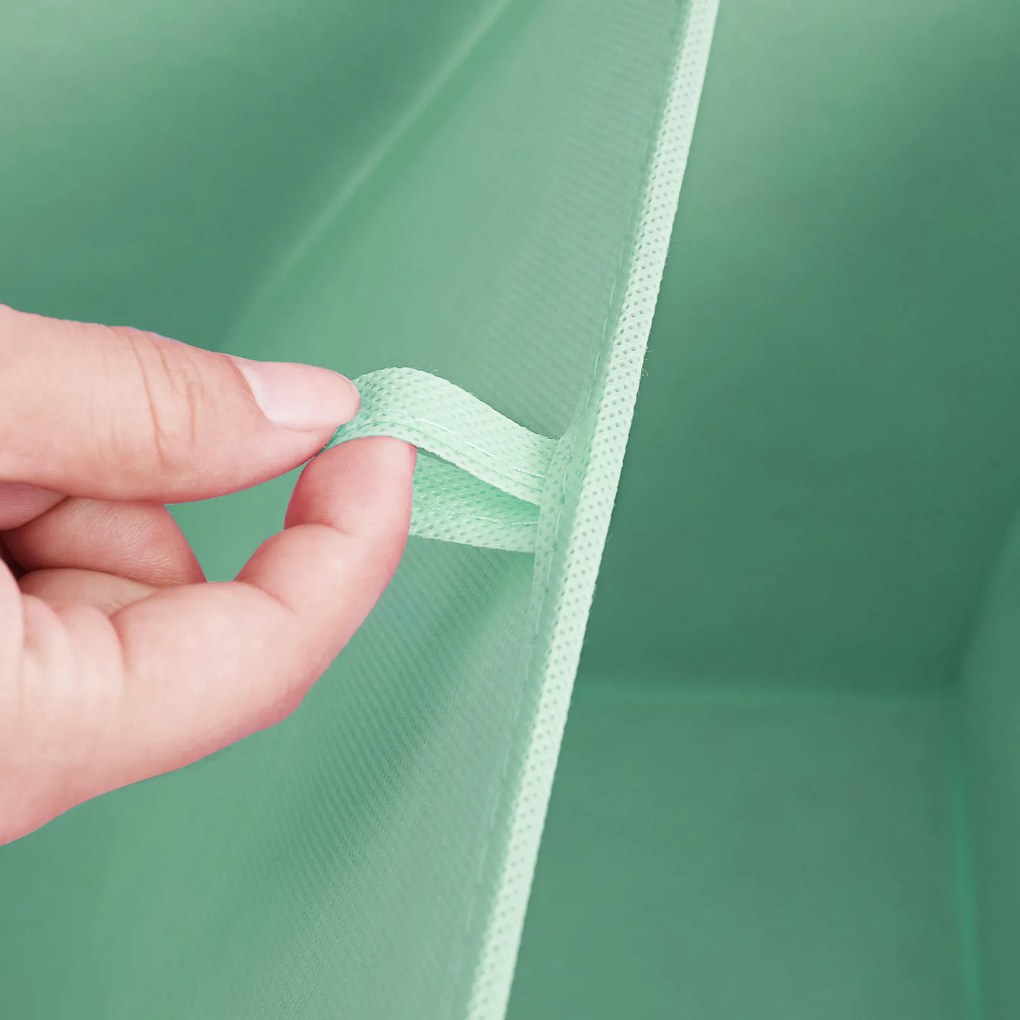 3 Caixas de arrumação para brinquedos verdes