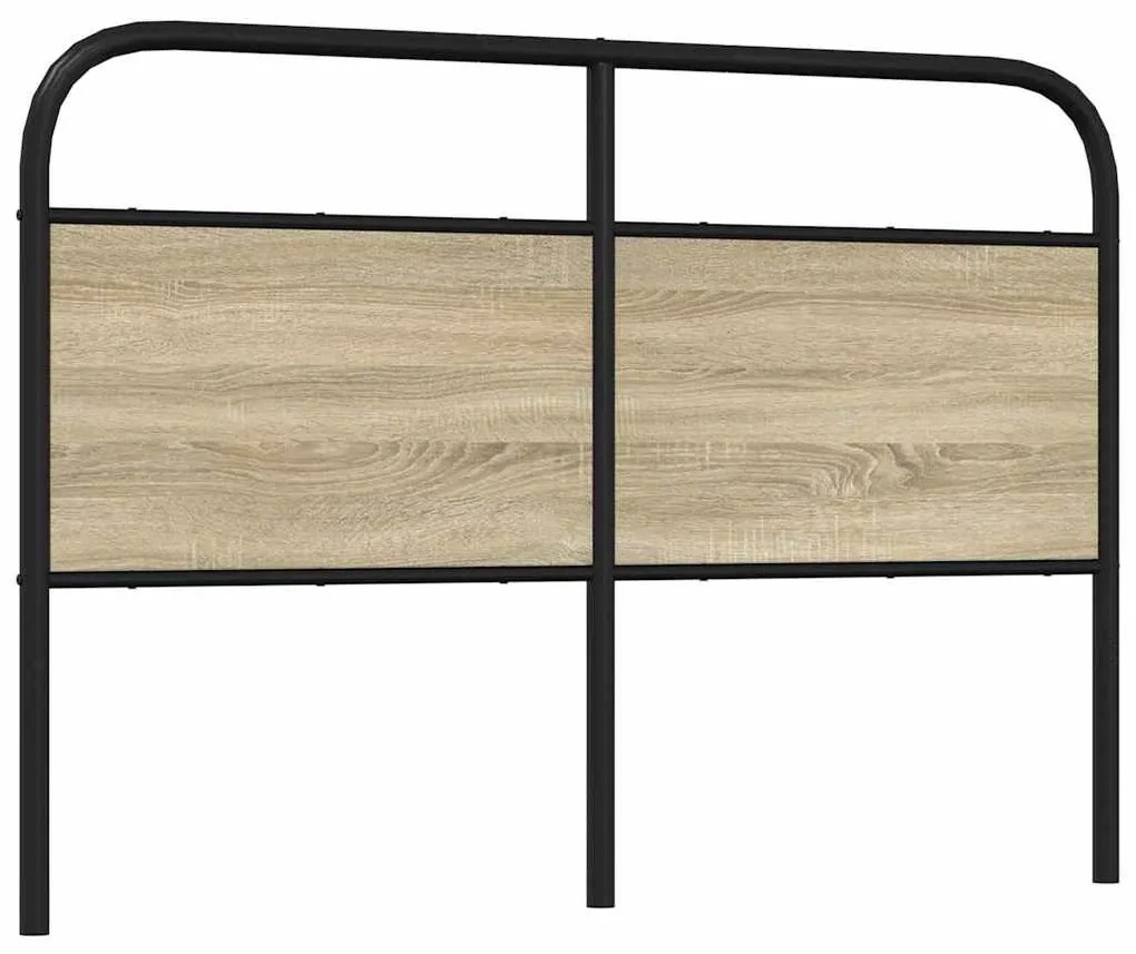 Cabeceira de cama 135 cm derivados madeira/aço carvalho sonoma