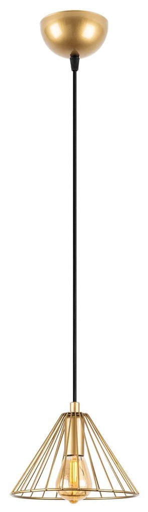 Chandelier Soylu – Dourado Brilhante – 20 x 20 x 117 cm