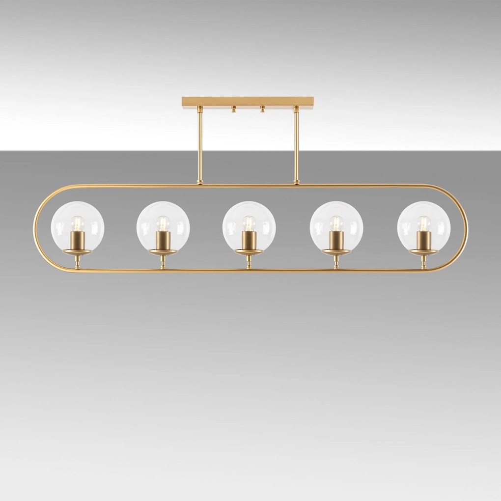 Chandelier Jewel – Dourado Brilhante – 122 x 15 cm
