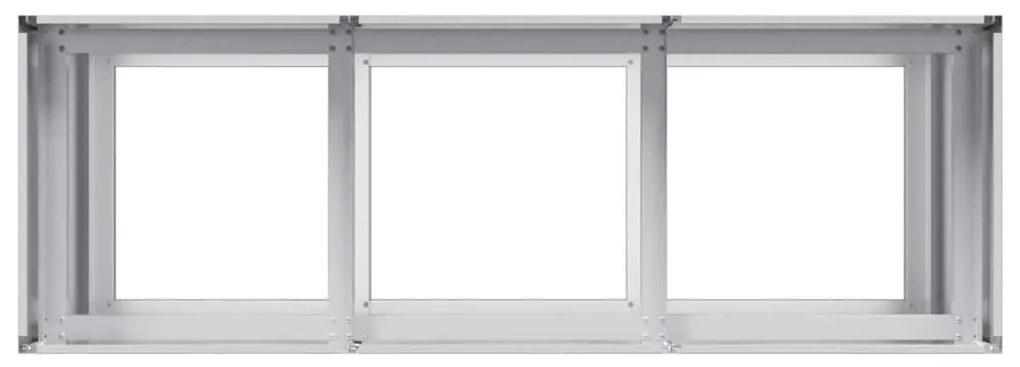 Planter 120x40x80 cm aço galvanizado