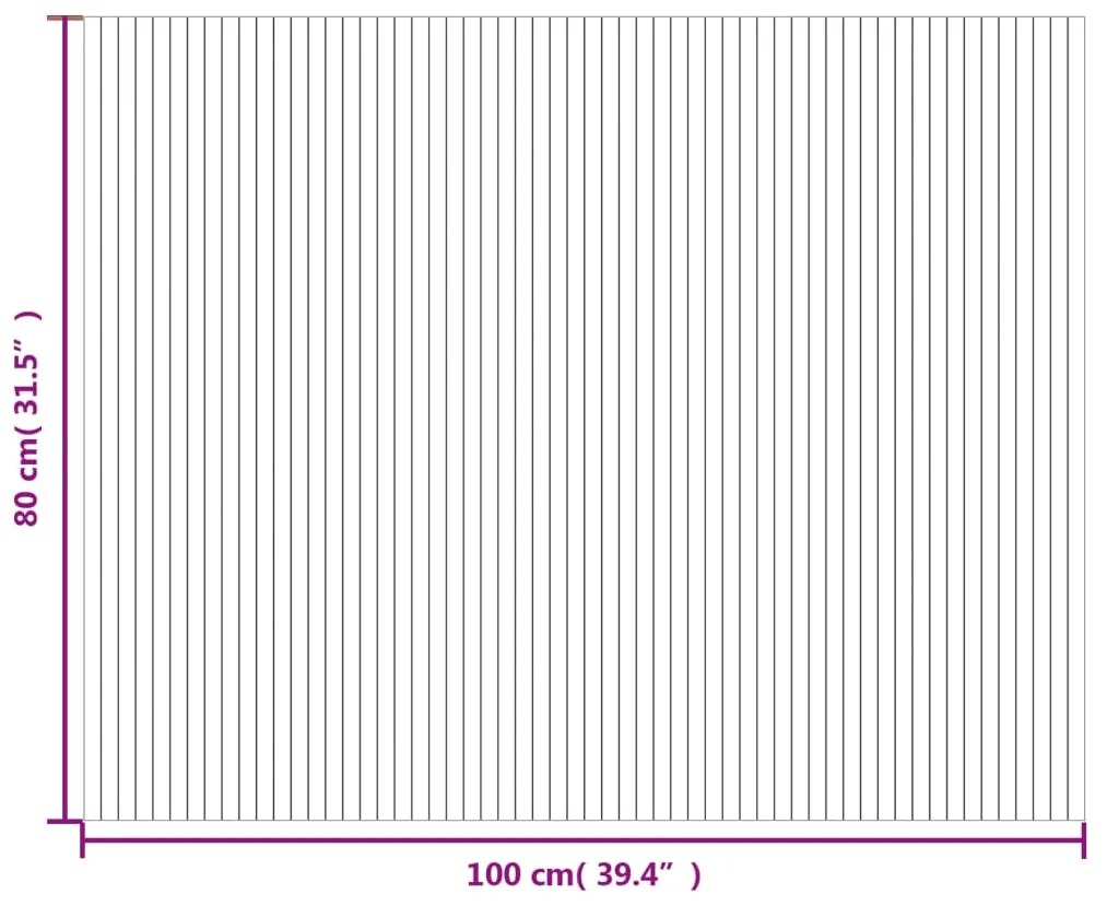 Tapete retangular 80x100 cm bambu cinzento