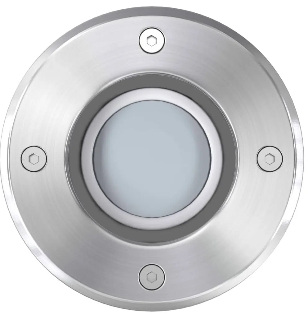 Iluminação LED p/ piso exterior, 3 pcs, redondo