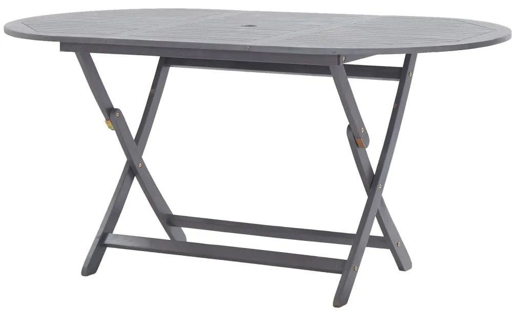 Mesa de jardim dobrável 160x85x75 cm madeira de acácia maciça