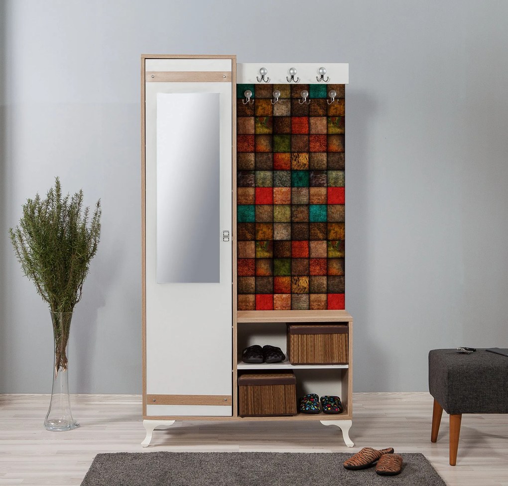 Hall Stand Inci – Carvalho Sonoma – 100x190x36 cm