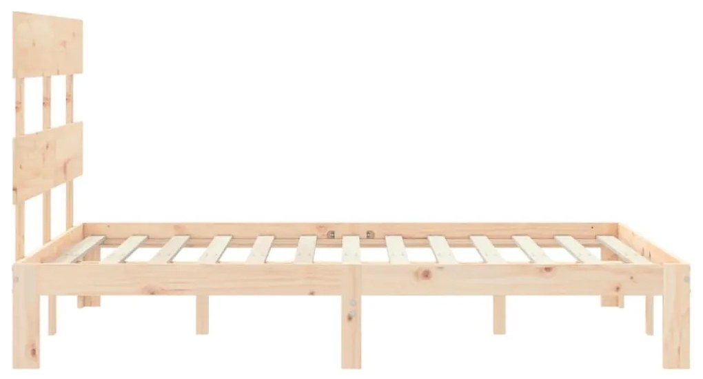 Cama sem colchão 140x200 cm madeira de pinho maciça