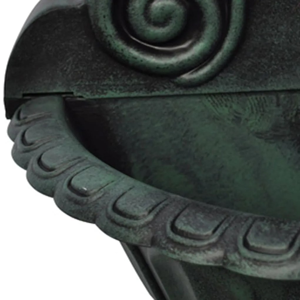 Fonte de parede com design cabeça de leão