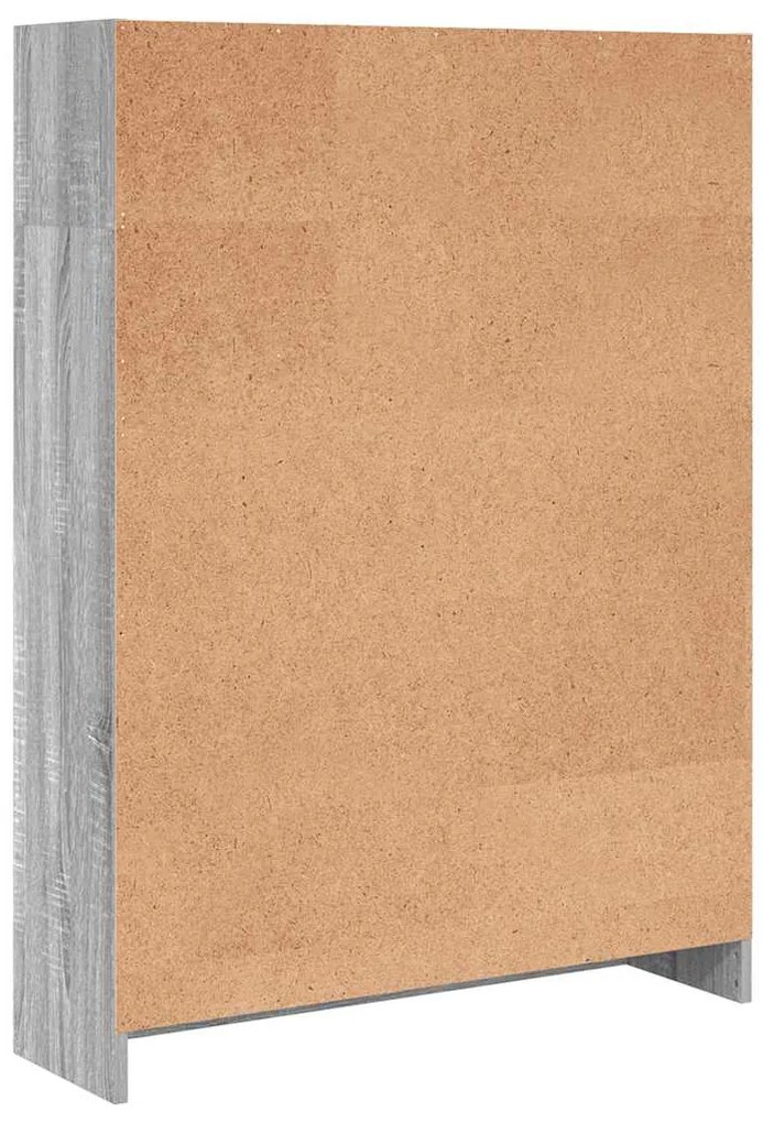 Estante 80x24x109 cm derivados de madeira cinzento sonoma
