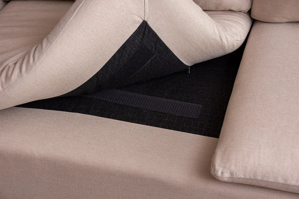 Sofá de Canto Lungo – Creme – 255 cm