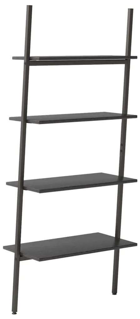 Unidade 4 prateleiras inclinada 64x34x150,5 cm preto