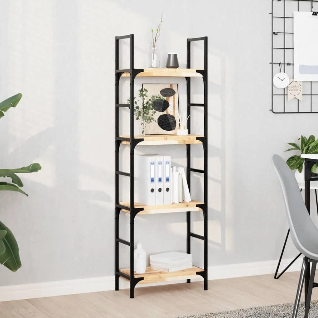 vidaXL Prateleira suspensa 60x20x4 cm acácia maciça não tratada