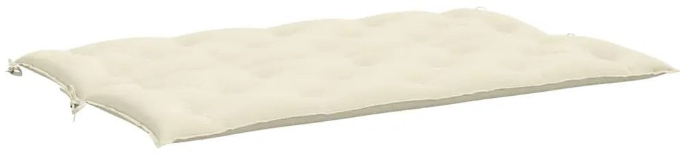 Almofadão para banco de jardim tecido oxford branco nata