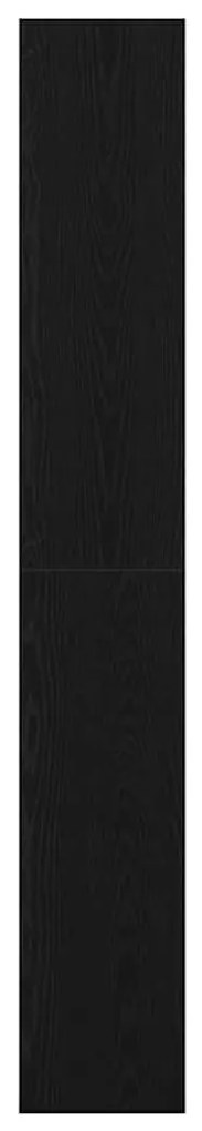 Estante vidaXL Carvalho preto Madeira de engenharia 100 x 30 x 198 cm