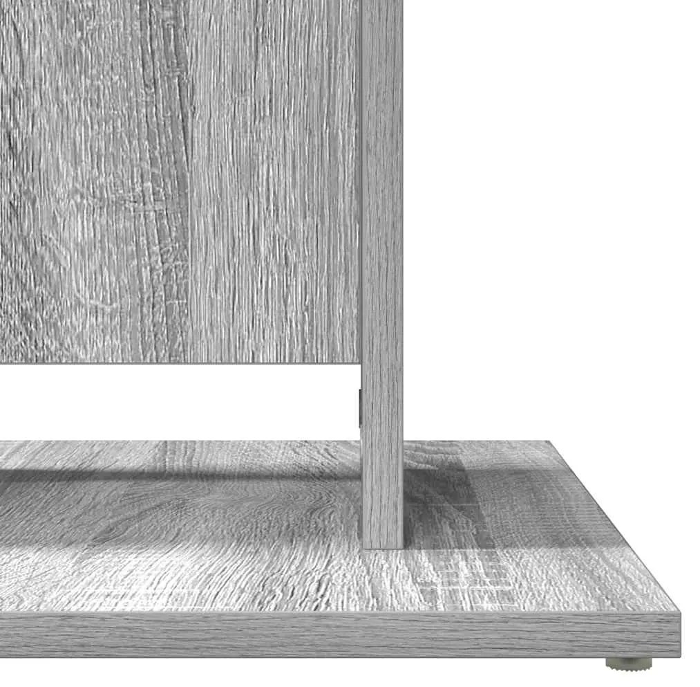 Mesa de bistrô 60x60x75cm derivados de madeira cinzento sonoma