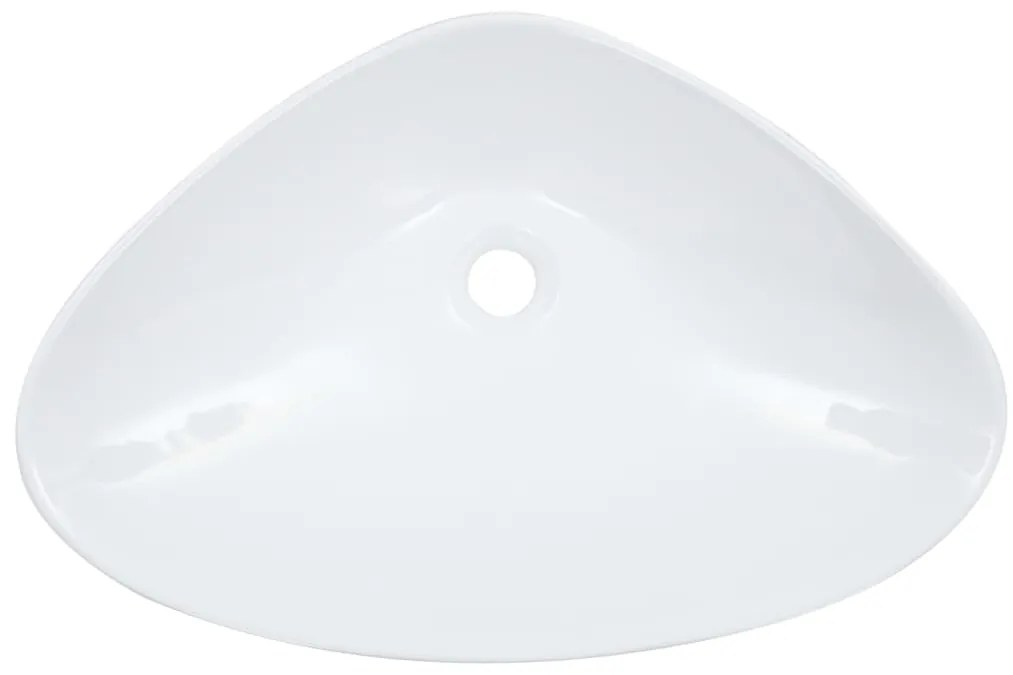 Lavatório 58,5x39x14 cm cerâmica branco