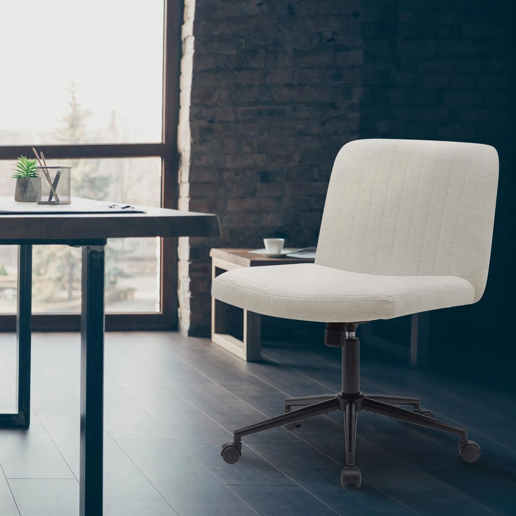 Cadeira de Escritório Kingman tecido creme