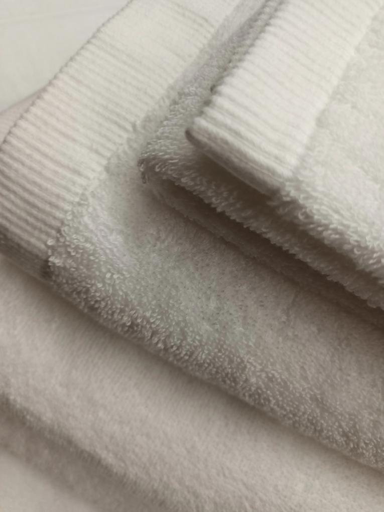 Toalhas Brancas 100% algodão penteado 550 gr.: 1 toalha rosto 50x100 cm