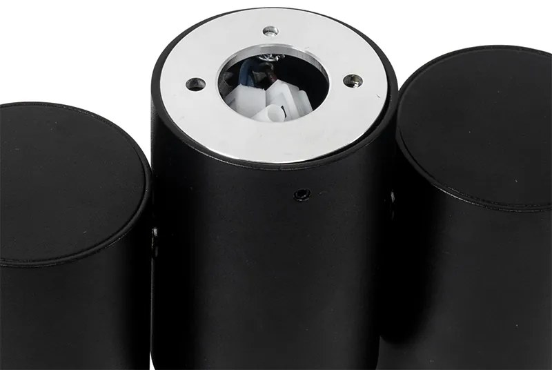 Projetores de design preto 2 luzes ajustáveis - Michael