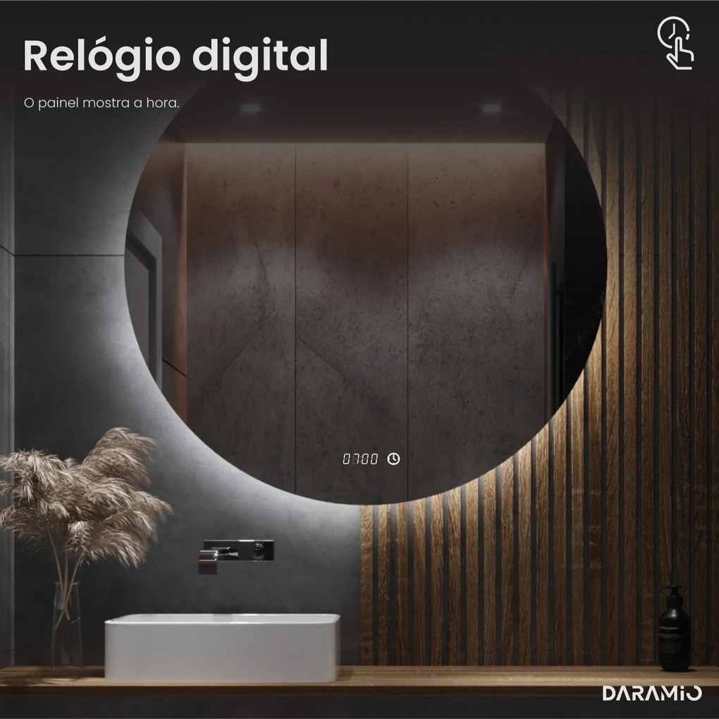 Espelho atípico com LED G9